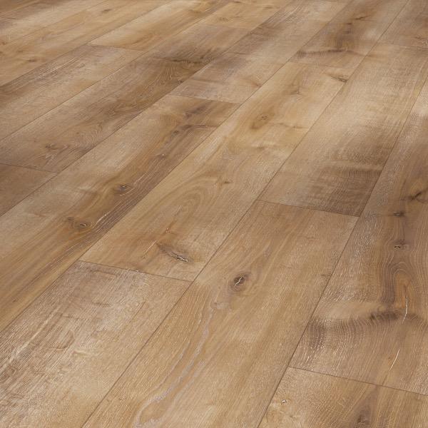 Laminate Flooring Basic 400 M4V Oak Monterey sl. whitewashed matt finish tex widepl microbev 1744350 1285x194x8 mm