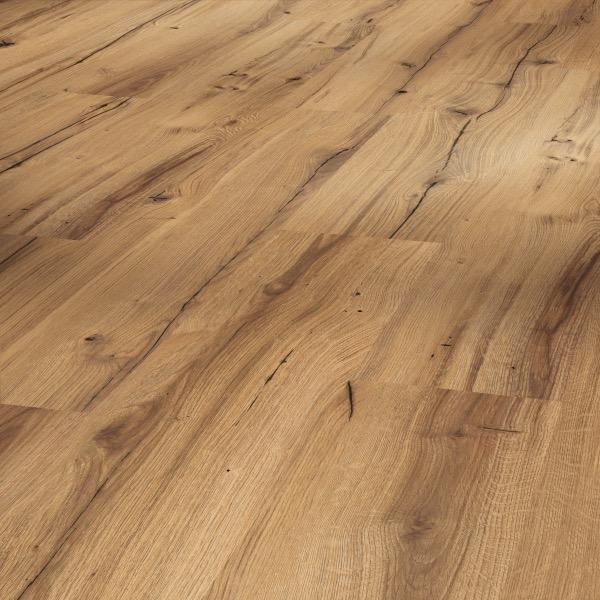 Laminate Flooring Basic 400 oak Chronicle matt finish tex wide plank 1744348 1285x194x8 mm